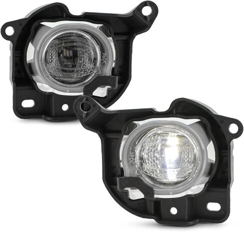 AKKON - Fits 2021-2024 Toyota Venza LED Bumper Driving Fog Lights Pair Left+Right w/Wire Harness Bracket Screws in Saudi Arabia