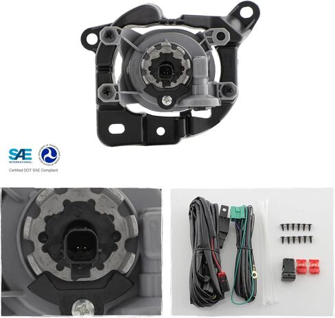 AKKON - Fits 2021-2024 Toyota Venza LED Bumper Driving Fog Lights Pair Left+Right w/Wire Harness Bracket Screws in Saudi Arabia