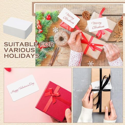 1000pcs Small Blank Business Cards 3.54 x 2.13 Inch Kraft Paper Card White Thank You Cardstock Message Notes Tags for Study Index Flash DIY Business Appreciation in Saudi Arabia