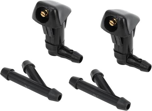 Windshield Washer Nozzle Front with Hose Connector No.76810SDAA11 for Honda Civic 2006-2011 for Honda Odyssey 2005-2010 Plastic Black in Saudi Arabia