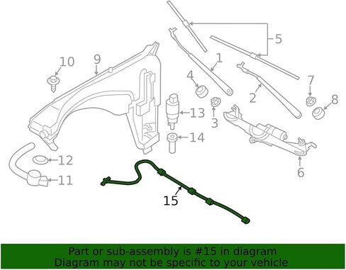 Professional Washer Anti Clog Designs Automotive Windshield Sprays Nozzle Systems 61667399024 Replacement For G01 G02 in Saudi Arabia