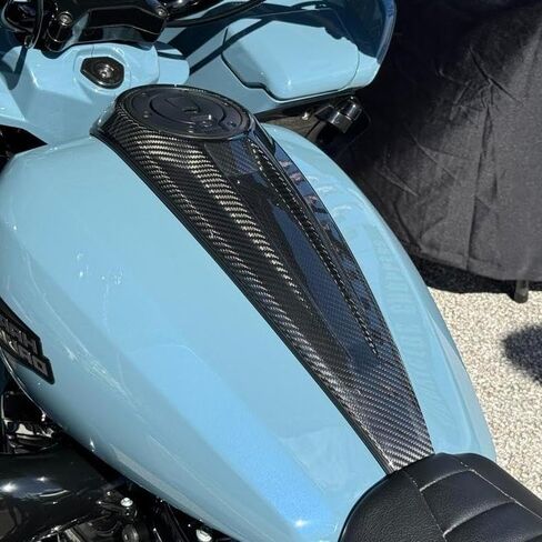 Fuel Tank Cover - PSLER Low Profile Fuel Tank Console Kit Cover Compatible with Touring Road Glide Street Glide 2023-2025, Carbon Fiber in Saudi Arabia