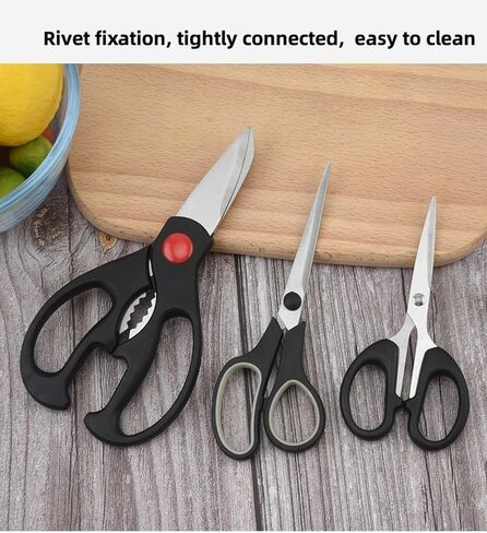 3 Pack Craft Scissors, All Purpose Blades Shears and Comfort Grip Handles, Multipurpose Fabric Scissors Tool Great for Office, Home,Sewing and Crafts in Saudi Arabia