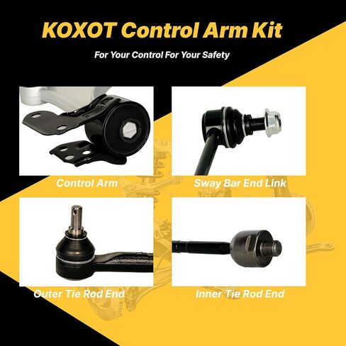 10 قطعة طقم التعليق الأمامي ذراع التحكم Sway Bar قضيب ربط لـ Acura MDX 2014 2015 2016 2017 2018 2019 2020، لهوندا 2019-2021 Passport، 16-21 Pilot، 17-21 Ridgeline، استبدال OE # K623548 K623549 in Kuwait