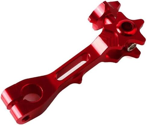 Universal Aluminum Rear Brake Rocker Adjustable Tension Lever Compatible with Motorcycle Models(Red B) in Saudi Arabia