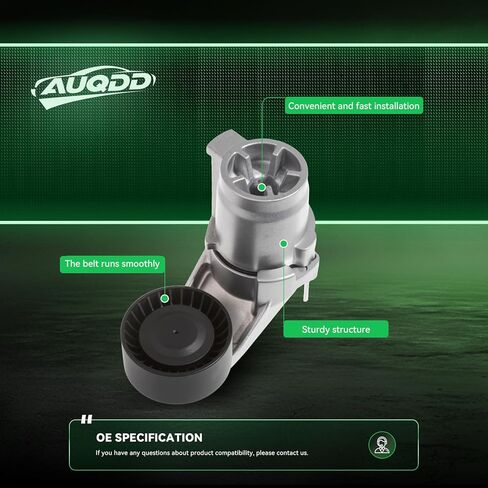 AUQDD 39114 مجموعة شداد الحزام والبكرة (لـ 3.0L Turbo w/N54B30A Eng.) مناسب لـ 08-10 BMW 135i 535i,07-10 335i 335xi,11-13 335is,09-10 335i xDrive 535i xDrive (11287563927 1128756) 3926) in Kuwait