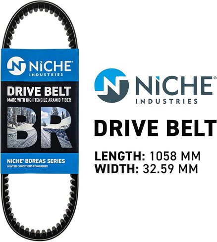 NICHE BOREAS Drive Belt For Polaris Indy Evo Switchback Voyager 550 3211154 in Saudi Arabia