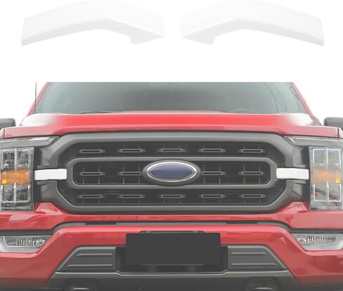 Front Bumper Headlight Grille Cover Trim Decor Compatible with Ford F150 2021-2025+,Front Grille Radiator Grille Inserts Cover,Exterior Accessories in Saudi Arabia