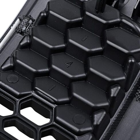Grille Assembly Compatible with 2014-2018 Jeep Cherokee Painted Black ABS Shell Insert Chrome Molding Trim in Saudi Arabia