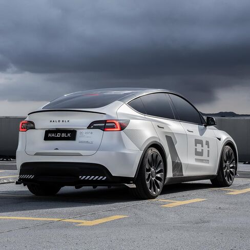 HALOBLK Performance Carbon Fiber Spoiler Designed for Tesla Model Y (2024 2023 2022 2021 2020), Ultralight Genuine 3K Carbon Fiber Rear Spoiler (Matte Finish) in Saudi Arabia