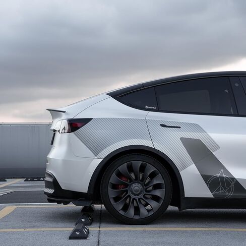 HALOBLK Performance Carbon Fiber Spoiler Designed for Tesla Model Y (2024 2023 2022 2021 2020), Ultralight Genuine 3K Carbon Fiber Rear Spoiler (Matte Finish) in Saudi Arabia