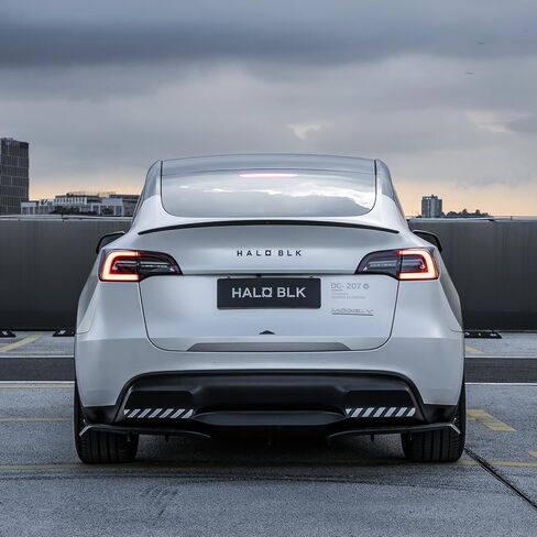 HALOBLK Performance Carbon Fiber Spoiler Designed for Tesla Model Y (2024 2023 2022 2021 2020), Ultralight Genuine 3K Carbon Fiber Rear Spoiler (Matte Finish) in Saudi Arabia