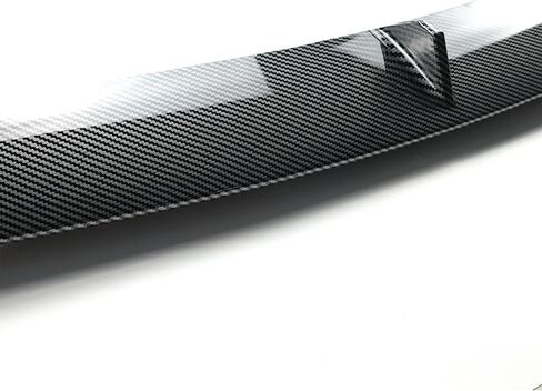 الشفة الأمامية 3 قطعة متوافقة مع طراز Tesla Y 2020 2021 2022 2023 2024 V Style المصد الأمامي للشفاه الفاصل سبويلر (طباعة ألياف الكربون) in Kuwait