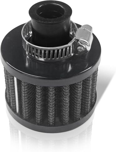 0.47"/12mm Car Cold Air Intake Filter, Round Tapered Car Valve Cover Breather Filter, High Flow Automotive Filters, Fit for Most Cars, Motorcycles (Black) in Saudi Arabia