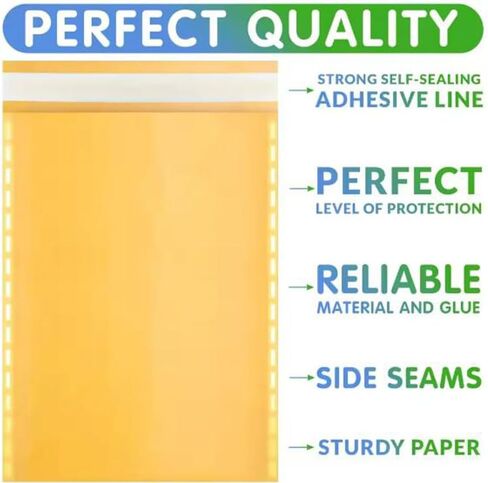 10pcs/set Self-Sealing Paper Envelopes for Packaging Bubble Mailers Envelope Bags Waterproof Mailing Envelopes for Business (11 * 13CM) in Saudi Arabia