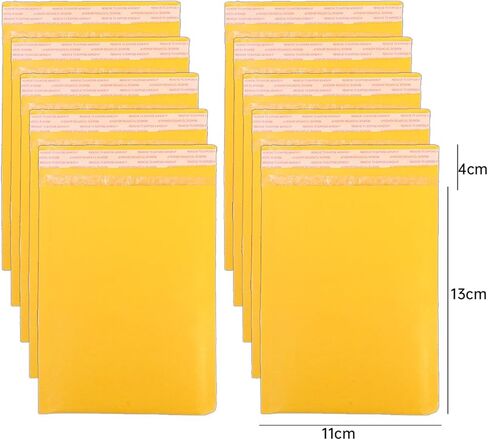 10pcs/set Self-Sealing Paper Envelopes for Packaging Bubble Mailers Envelope Bags Waterproof Mailing Envelopes for Business (11 * 13CM) in Saudi Arabia