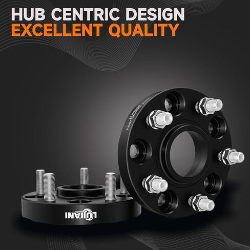 4 Pack 5x127mm Wheel Spacers for 2022-2025 Gladiator JT Cherokee WL Wrangler JL, 1" Thick Hubcentric Tire Spacer, M14x1.5 Thread Studs & 71.5mm Centric Bore, 5x5 Hub Centric Wheel Adapters in Saudi Arabia