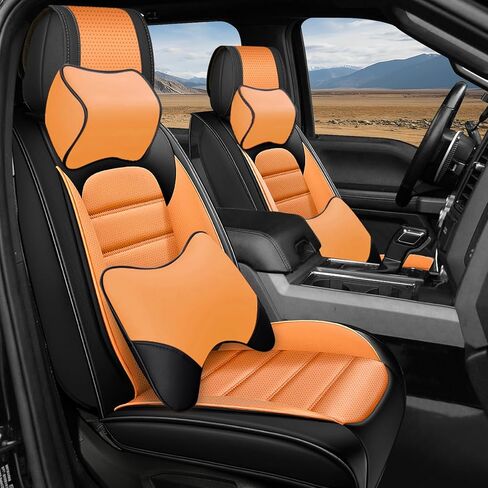 Car Seat Covers Full Set for Toyota Tundra 2007-2025 CrewMax Double Cab SR5/Limited/Platinum/TRD Pro/1794 Edition, Truck Nappa Leather Seat Cover Waterproof Pick-up Protectors(Black Red,5 PCS) in Saudi Arabia