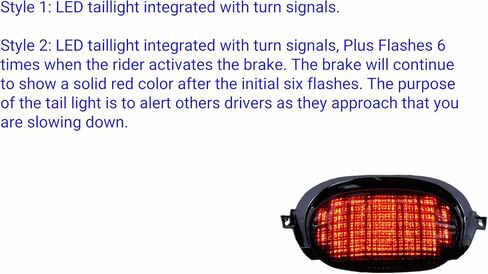 TOPZONE لسوزوكي 1997-2000 GSX-R600؛ 1996-1999 GSX-R750; LED مصباح خلفي الفرامل الذيل ضوء إشارة بدوره متكاملة. 35710-33E30 (دخان، نمط 2 وضع الفلاش) in Saudi Arabia