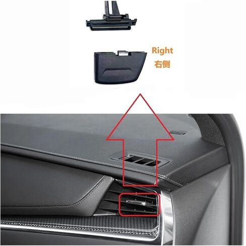 مشبك متوافق مع كاديلاك XT5 متوافق مع منفذ تكييف الهواء كاديلاك XT6 ومنافذ الهواء ولوحة القيادة وشبكة التهوية وأوراق الهواء (اللون: R)، ZL666 in Kuwait