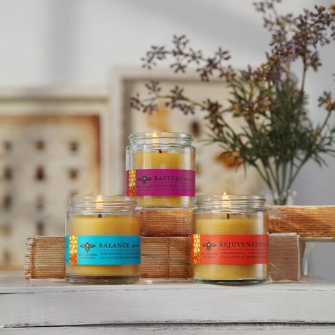 3.2 oz. Aromatherapy Apothecary Glass Beeswax Candle - Big Dipper Wax Works (Meditation) in Kuwait