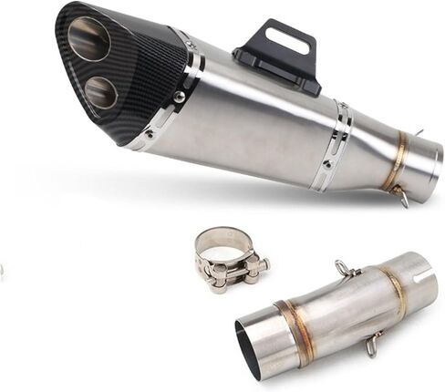 Exhaust End Silencers For For Ninja400 For Ninja 400 For Z400 2018 2019 2020 2021 Motorcycle Exhaust Muffler Middle Link Pipe Slip-On Motorcycle Exhaust Pipe(A3) in Saudi Arabia