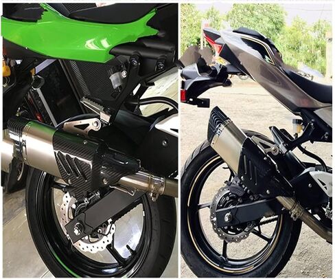Exhaust End Silencers For For Ninja400 For Ninja 400 For Z400 2018 2019 2020 2021 Motorcycle Exhaust Muffler Middle Link Pipe Slip-On Motorcycle Exhaust Pipe(A3) in Saudi Arabia
