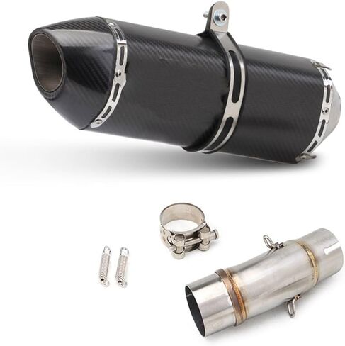 Exhaust End Silencers For For Ninja400 For Ninja 400 For Z400 2018 2019 2020 2021 Motorcycle Exhaust Muffler Middle Link Pipe Slip-On Motorcycle Exhaust Pipe(A3) in Saudi Arabia