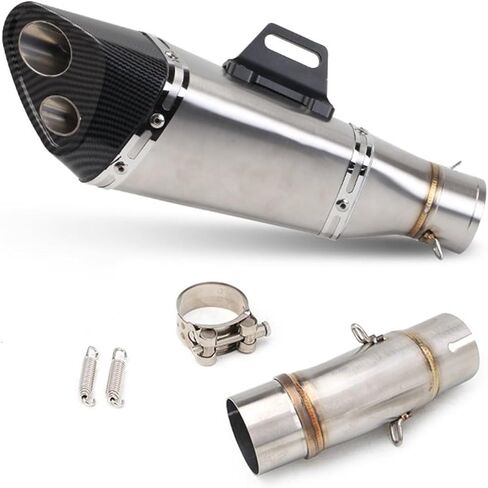 Exhaust End Silencers For For Ninja400 For Ninja 400 For Z400 2018 2019 2020 2021 Motorcycle Exhaust Muffler Middle Link Pipe Slip-On Motorcycle Exhaust Pipe(A3) in Saudi Arabia