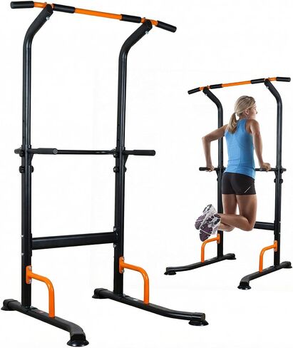 leikefitness Multifunction Power Tower Exercise Equipment,Pull Up Dip Station,Height Adjustable for Home Gym Strength Training Fitness Equipment,Dip Stands,Pull Up Bars,Push Up Bars,VKR in Kuwait