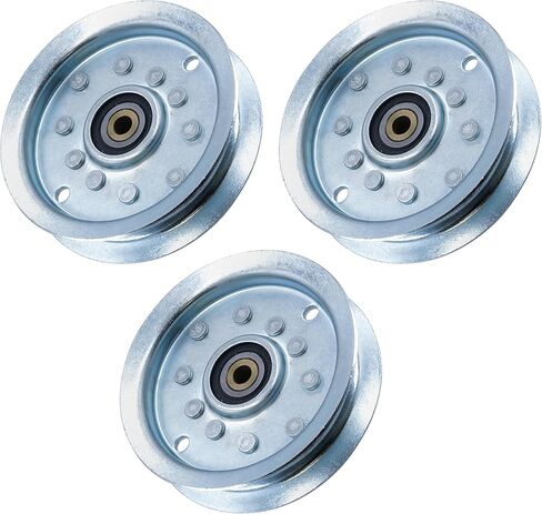 Caltric 3 Flat Deck Idler Pulley Compatible with Ariens 07350100 07300039 07300006 in Saudi Arabia