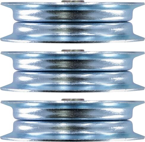 Caltric 3 Flat Deck Idler Pulley Compatible with Ariens 07350100 07300039 07300006 in Saudi Arabia