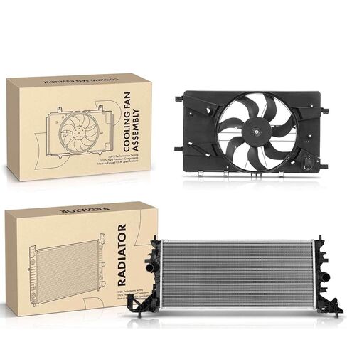 Replacement Parts for New Radiator&Single Cooling Fan Assembly Kit for Chevrolet Cruze 2016 L4 1.4L Mod-AP88P-107543 in Saudi Arabia