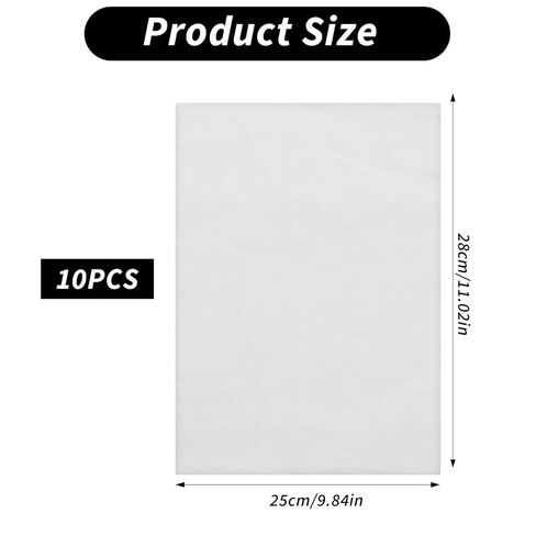 Iron On Adhesive Sheets, 10 PCS Double Sided Easy-Iron Permanent Fusible Patch Fabric Glue Press-on Patch Irons On Tape Fusible Interfacing for Sewing Heat and Bond(11 x 10 in) in Saudi Arabia