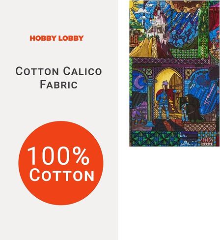 Hobby Lobby Bluey & Bingo Cotton Calico Fabric- 1 Yard - Printed Sewing Lightweight Precut Fabric for Clothes, Homeware & Accessories in Saudi Arabia