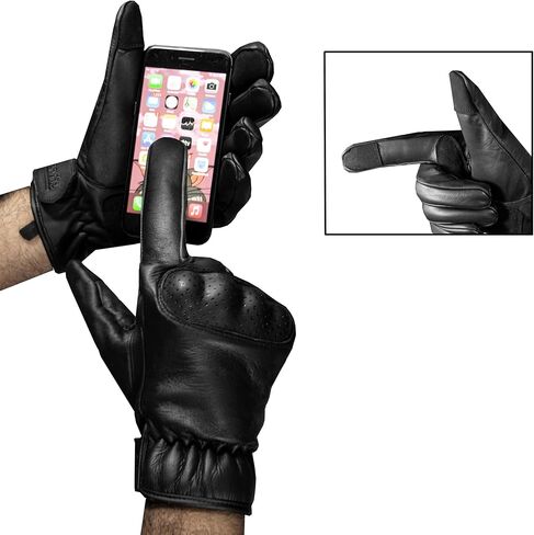 GARGOYLE BELLS Motorcycle Gloves for Women Men Leather Golves in Saudi Arabia