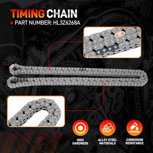 3.5L Engine Timing Chain Kit with VVT Camshaft Phaser Sprockets Gear Compatible with Ford F150 Ecoboost 2017-2023, Expedition Lincoln Navigator 2018-2023 3.5L V6 Replace# ML3Z6C525A HL3Z6268A in Saudi Arabia
