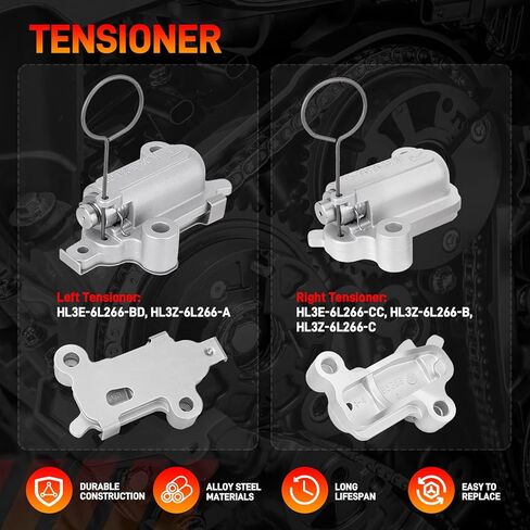 3.5L Engine Timing Chain Kit with VVT Camshaft Phaser Sprockets Gear Compatible with Ford F150 Ecoboost 2017-2023, Expedition Lincoln Navigator 2018-2023 3.5L V6 Replace# ML3Z6C525A HL3Z6268A in Saudi Arabia