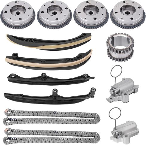 3.5L Engine Timing Chain Kit with VVT Camshaft Phaser Sprockets Gear Compatible with Ford F150 Ecoboost 2017-2023, Expedition Lincoln Navigator 2018-2023 3.5L V6 Replace# ML3Z6C525A HL3Z6268A in Saudi Arabia