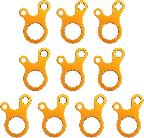 10pieces Camping Cord Tensioners 3 Hole Guyline Cord Adjuster Quick Fast Knot Rope Buckle Resistance Regulator Buckle in Saudi Arabia