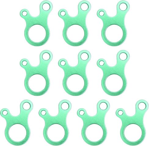 10PCS Camping Cord Tensioner 3 Hole Guy Line Cord Adjuster Quick First Knot Rope Buckle Resistance Regulator Buckle Tent Accessories in Saudi Arabia