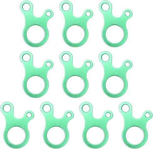 10PCS Camping Cord Tensioner 3 Hole Guy Line Cord Adjuster Quick First Knot Rope Buckle Resistance Regulator Buckle Tent Accessories in Saudi Arabia