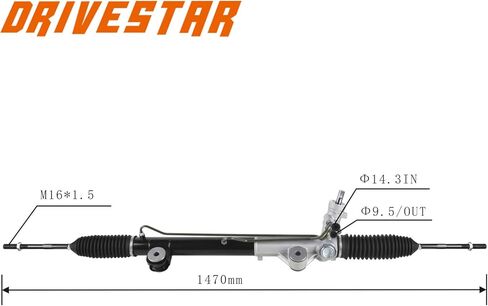 DRIVESTAR 22-277 Power Steering Rack and Pinion 2WD, fit 2004-2008 for Ford F-150, 2006-2008 for Lincoln Mark LT, New Hydraulic (Not for Manual) in Saudi Arabia