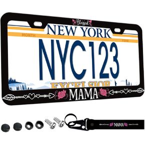 2-Pack Topographic Map License Plate Frames for Women Man, 2 Holes Topography Map Aluminum License Plate Holder,Exploration | Discovery License Plate Cover fits with Keychain Wrist Lanyard in Saudi Arabia