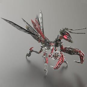 ألغاز معدنية ثلاثية الأبعاد من Metalkitor للبالغين، مجموعة نماذج السرعوف العملاقة - زخرفة Steampunk DIY - تجميع الصور المقطوعة دعابة للعقل - ديكور مثالي للغرفة واختيار الهدايا (1200+ قطعة، أرجواني) in Kuwait