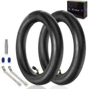 2-Pack Heavy-Duty 90° Valve 10x2/10x2.125 Inner Tube Replacement for 10x1.90 10x1.95 54-152 2-Wheel Self Balancing Electric Scooter Kid Bike Baby Jogger Swagtron Swagcycle Trike Strollers in Kuwait