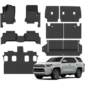 Floor Mats & Cargo Liner for 2021-2024 Nissan Rogue S/SV/SL/Platinum (NOT for Rogue Sport) All Weather TPE Protection Floor Liners Full Set with Trunk Mat for 2024 Nissan Rogue Accessories in Kuwait