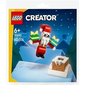 Lego Creator Santa Claus in the Chimney (30692) - 60 Pieces | Festive Mini Construction Set | Christmas Magic & Gift Ideas for Children & Collectors in Kuwait
