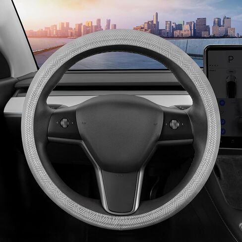 Bling Bling Glitter Diamond Leather Steering Wheel Cover with 9 Rows Crystal Rhinestones, Fits Wheels 14.5-15 inch for Women/Girls Black in Kuwait