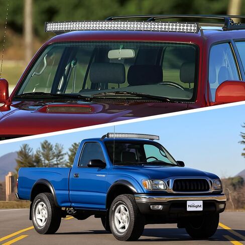 Nilight 42 بوصة منحني LED شريط إضاءة قوس تركيب سقف الزجاج الأمامي العلوي بين قوسين متوافق مع Toyota Tacoma 1995-2004، Fit 4Runner 1995 1996 1997 1998 1999 2000 2001 2002 in Saudi Arabia